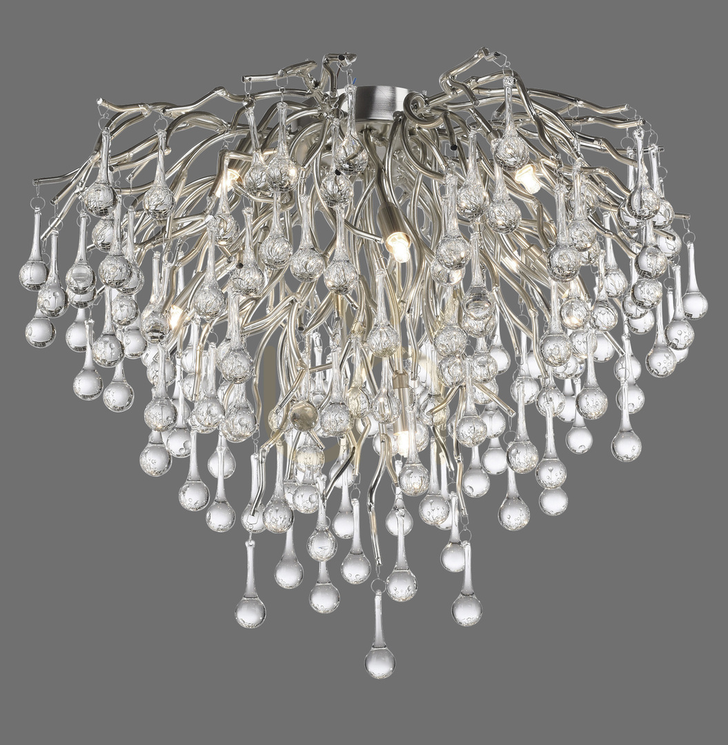 Aussicht ICICLE 8091-55 Silberne Deckenleuchte, 9xG9 ICICLE 8091-55 Silberne Deckenleuchte, 9xG9
