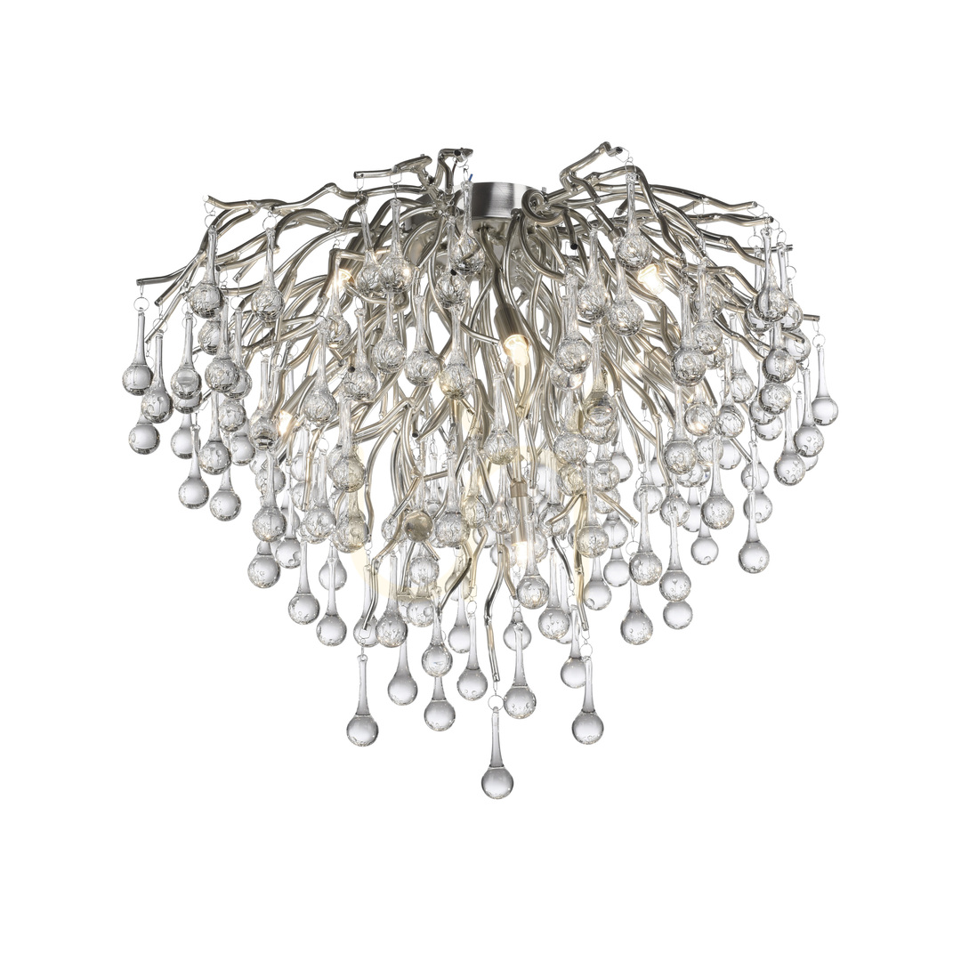 Prüfen ICICLE 8091-55 Silberne Deckenleuchte, 9xG9 ICICLE 8091-55 Silberne Deckenleuchte, 9xG9