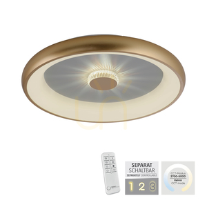 VERTIGO 14386-60 Deckenleuchte, Messing, 1xLED small 1