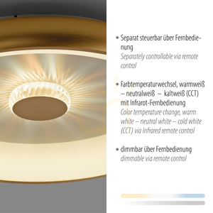 VERTIGO 14386-60 Deckenleuchte, Messing, 1xLED small 3