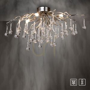 Deckenleuchte Paul Neuhaus Icicle 8090-55, stahlfarben, 4×G9 small 13