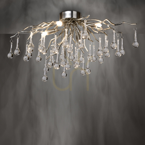 Deckenleuchte Paul Neuhaus Icicle 8090-55, stahlfarben, 4×G9 small 5