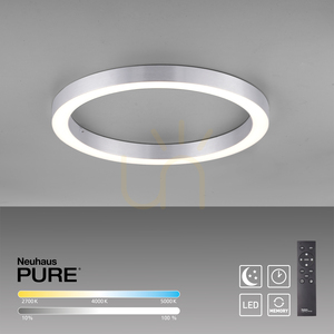 PURE-LINES 6309-95 Deckenleuchte, Silber, 1xLED small 10