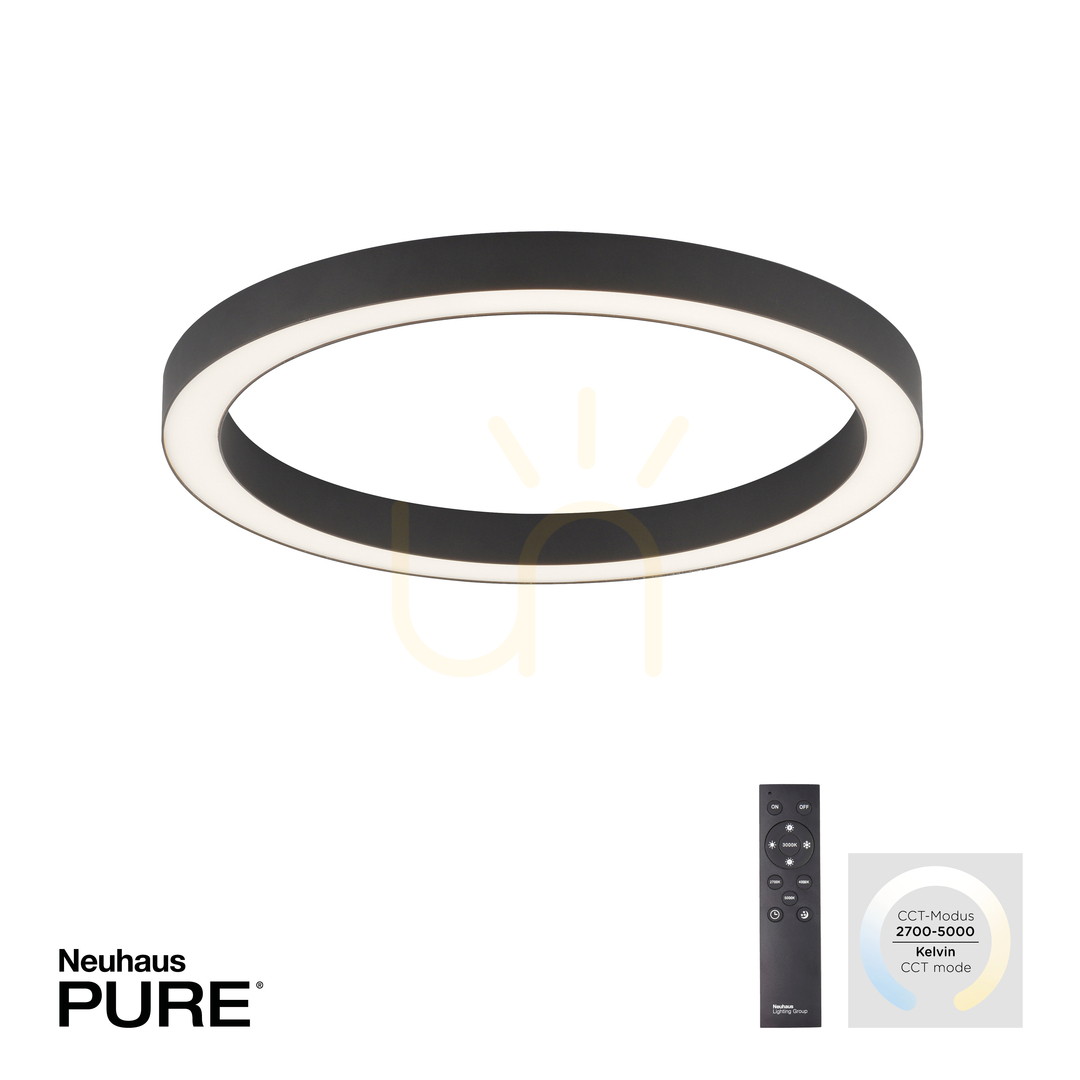 Aussicht PURE-LINES 6309-13 Deckenleuchte, Anthrazit, 1xLED PURE-LINES 6309-13 Deckenleuchte, Anthrazit, 1xLED