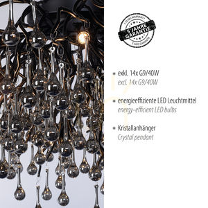ICICLE 8092-18 Deckenleuchte, schwarz, 14xG9 4 ICICLE 8092-18 Deckenleuchte, schwarz, 14xG9 small 4