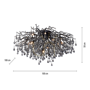 ICICLE 8092-18 Deckenleuchte, schwarz, 14xG9 8 ICICLE 8092-18 Deckenleuchte, schwarz, 14xG9 small 8
