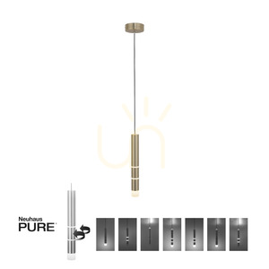 PURE-VEGA 2211-60 Pendelleuchte aus Messing mit 4 LEDs 1 PURE-VEGA 2211-60 Pendelleuchte aus Messing mit 4 LEDs small 1