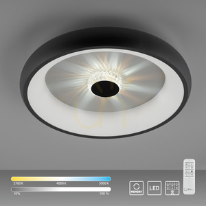 VERTIGO 14384-18 Schwarze Deckenleuchte, 1xLED small 13