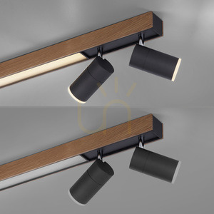 PURE-LINES 6121-79 Deckenleuchte, Holzoptik, 5xLED small 15