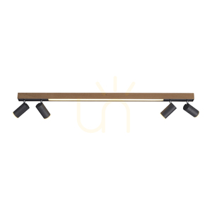 PURE-LINES 6121-79 Deckenleuchte, Holzoptik, 5xLED small 16