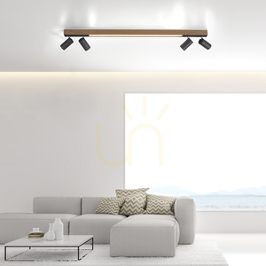 PURE-LINES 6121-79 Deckenleuchte, Holzoptik, 5xLED small 2