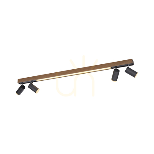 Prüfen PURE-LINES 6121-79 Deckenleuchte, Holzoptik, 5xLED