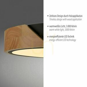 BILA 14288-18 Schwarze Deckenleuchte, 1xLED small 14