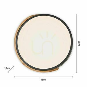 BILA 14288-18 Schwarze Deckenleuchte, 1xLED small 17