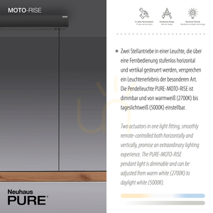 PURE MOTO-RISE 2545-79 Holz-Pendelleuchte mit 3 LEDs small 3