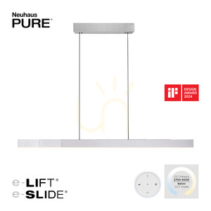 PURE MOTO-RISE 2545-95 Silber 3xLED-Pendelleuchte small 1