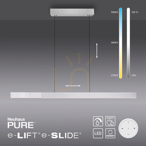 PURE MOTO-RISE 2545-95 Silber 3xLED-Pendelleuchte small 13