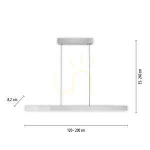 PURE MOTO-RISE 2545-95 Silber 3xLED-Pendelleuchte small 8