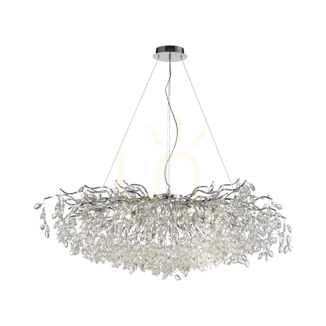 Aussicht RICICLE 2036-17 Chrom-Pendelleuchte, 13xG9 RICICLE 2036-17 Chrom-Pendelleuchte, 13xG9