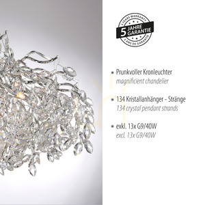 RICICLE 2036-17 Chrom-Pendelleuchte, 13xG9 13 RICICLE 2036-17 Chrom-Pendelleuchte, 13xG9 small 13