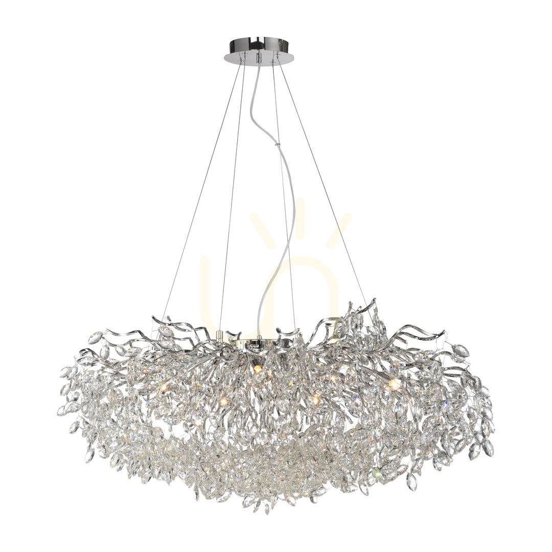 Aussicht RICICLE 2036-17 Chrom-Pendelleuchte, 13xG9 RICICLE 2036-17 Chrom-Pendelleuchte, 13xG9