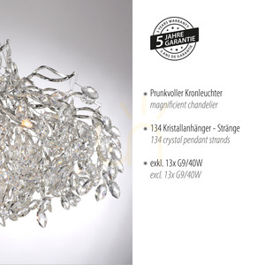 RICICLE 2036-17 Chrom-Pendelleuchte, 13xG9 4 RICICLE 2036-17 Chrom-Pendelleuchte, 13xG9 small 4