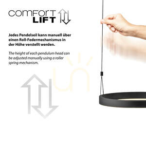 ESKO 2360-18 Schwarz 2xLED-Pendelleuchte small 6