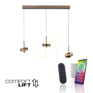 Q-ROTATE 2248-34 Braune 3xLED-Pendelleuchte 1 Q-ROTATE 2248-34 Braune 3xLED-Pendelleuchte small 1
