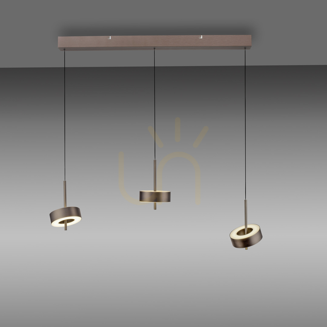 Zeige Q-ROTATE 2248-34 Braune 3xLED-Pendelleuchte Q-ROTATE 2248-34 Braune 3xLED-Pendelleuchte