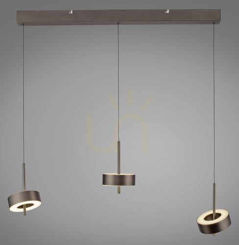 Prüfen Q-ROTATE 2248-34 Braune 3xLED-Pendelleuchte