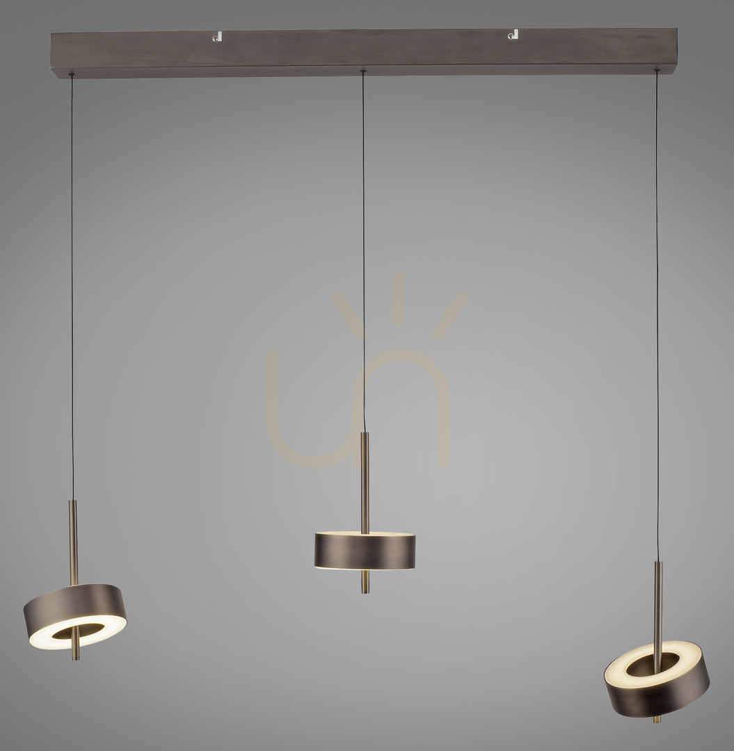 Prüfen Q-ROTATE 2248-34 Braune 3xLED-Pendelleuchte Q-ROTATE 2248-34 Braune 3xLED-Pendelleuchte