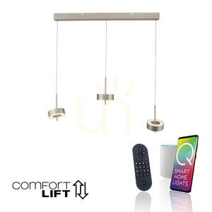 Q-ROTATE 2248-95 Silber 3xLED-Pendelleuchte small 1