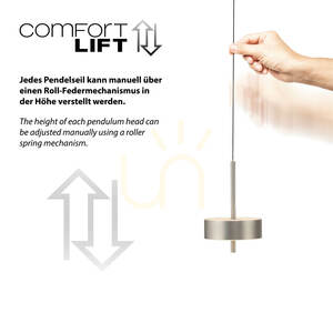 Q-ROTATE 2248-95 Silber 3xLED-Pendelleuchte small 6