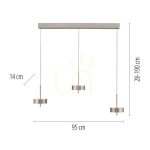 Q-ROTATE 2248-95 Silber 3xLED-Pendelleuchte small 8