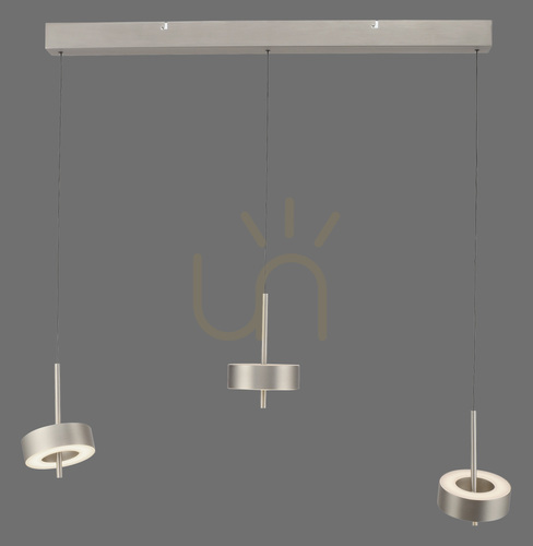 Prüfen Q-ROTATE 2248-95 Silber 3xLED-Pendelleuchte