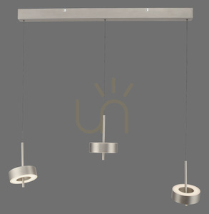 Q-ROTATE 2248-95 Silber 3xLED-Pendelleuchte small 0