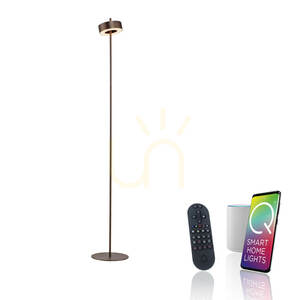 Q-ROTATE 324-34 Stehlampe, braun, 1xLED small 1