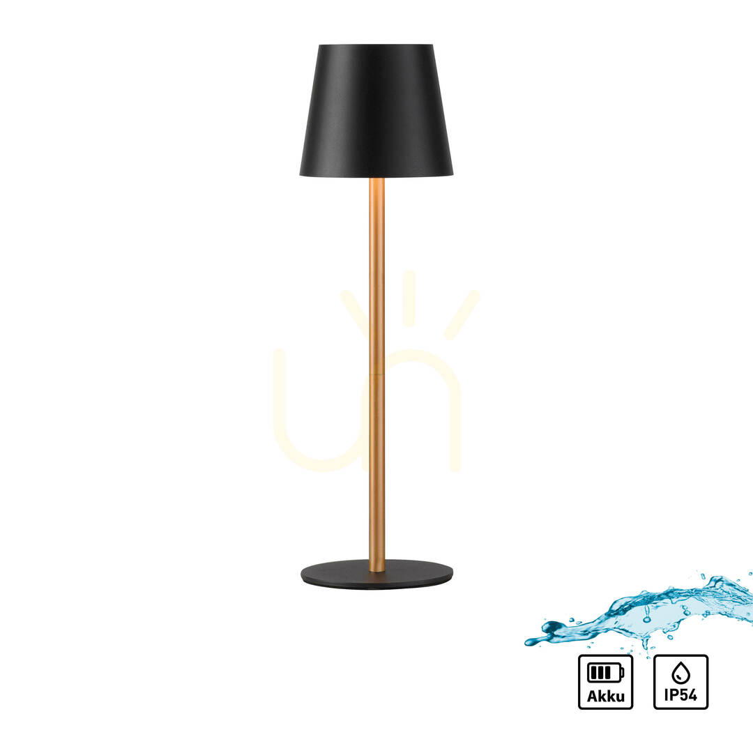 Aussicht EURIA 19250-68 Tischlampe, schwarz, 1xLED EURIA 19250-68 Tischlampe, schwarz, 1xLED