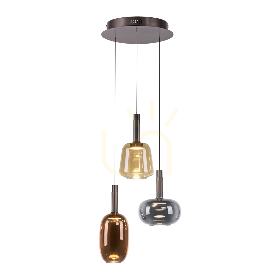 Anzeige IRIDES 2679-70 Mehrfarbige 3xLED-Pendelleuchte IRIDES 2679-70 Mehrfarbige 3xLED-Pendelleuchte