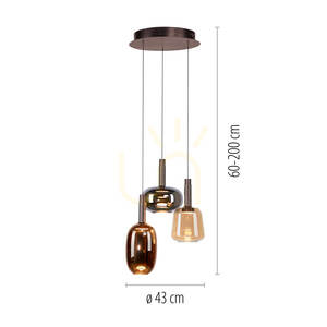 IRIDES 2679-70 Mehrfarbige 3xLED-Pendelleuchte 8 IRIDES 2679-70 Mehrfarbige 3xLED-Pendelleuchte small 8