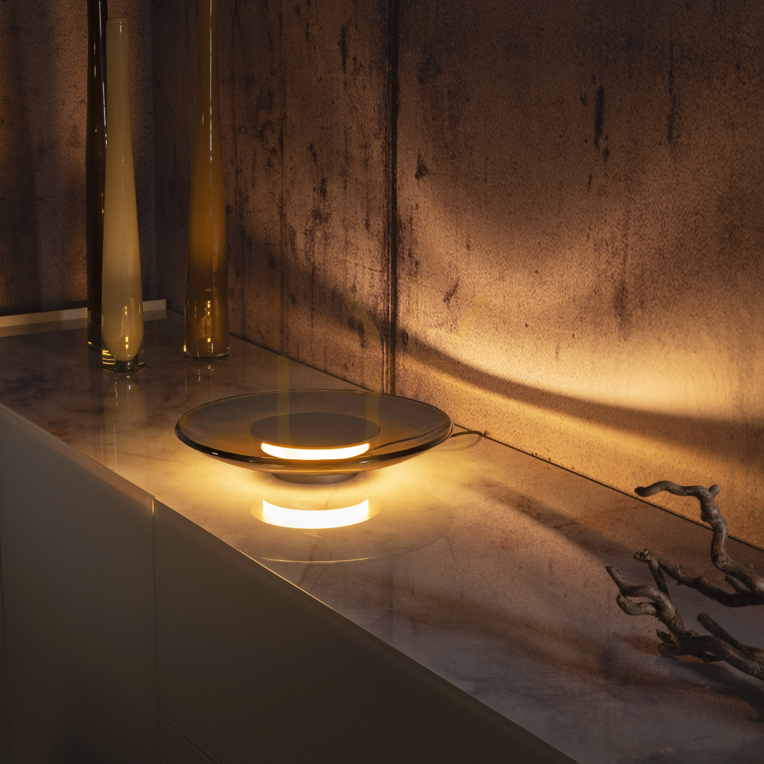 Anzeige PURE MOON 4594-97 Tischlampe, braun, 1xLED PURE MOON 4594-97 Tischlampe, braun, 1xLED