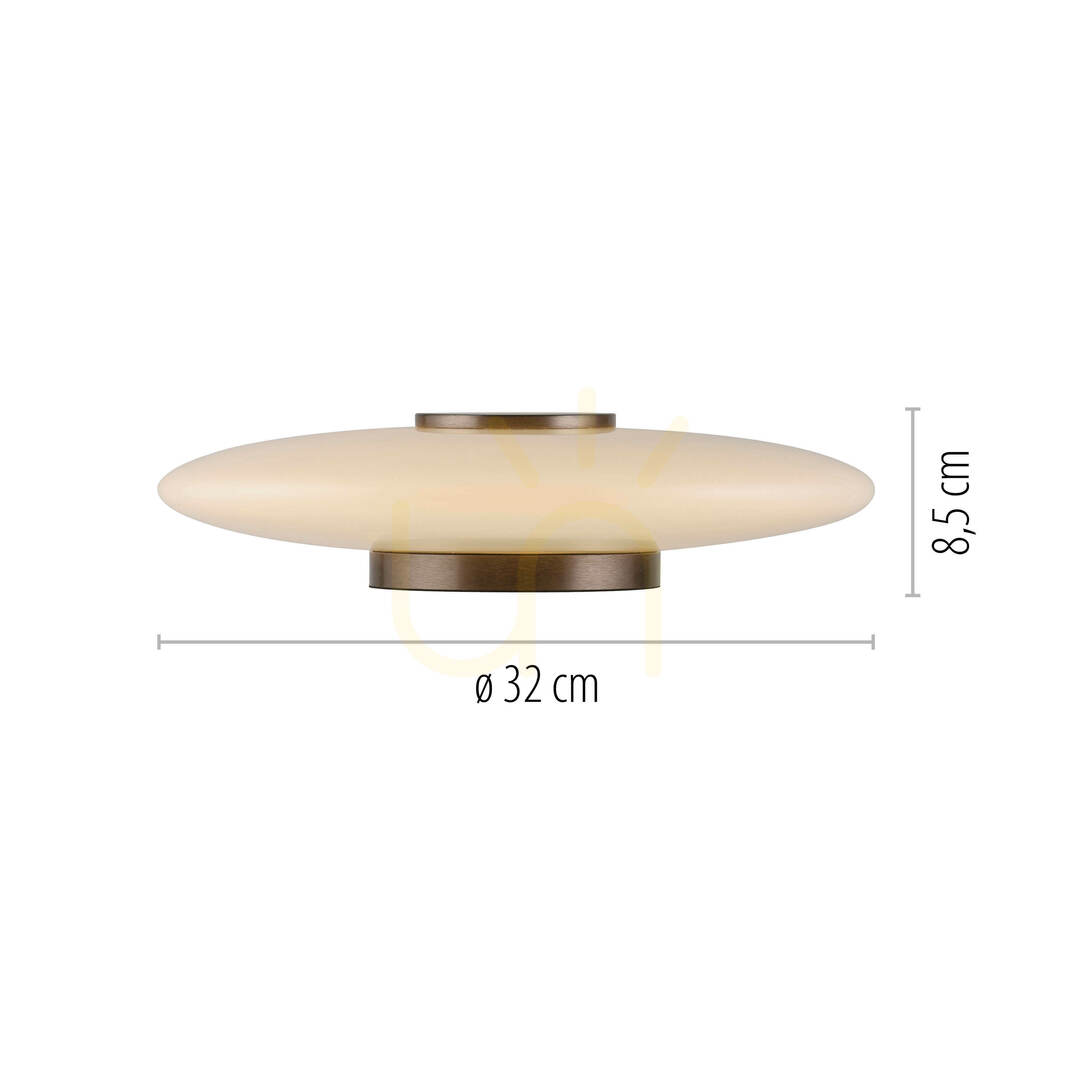 Anzeige PURE VITRUM 4080-34 Tischlampe, braun, 1xLED PURE VITRUM 4080-34 Tischlampe, braun, 1xLED