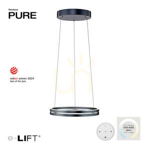 PURE E-LOOP 2550-15 Grau 2xLED-Pendelleuchte small 1