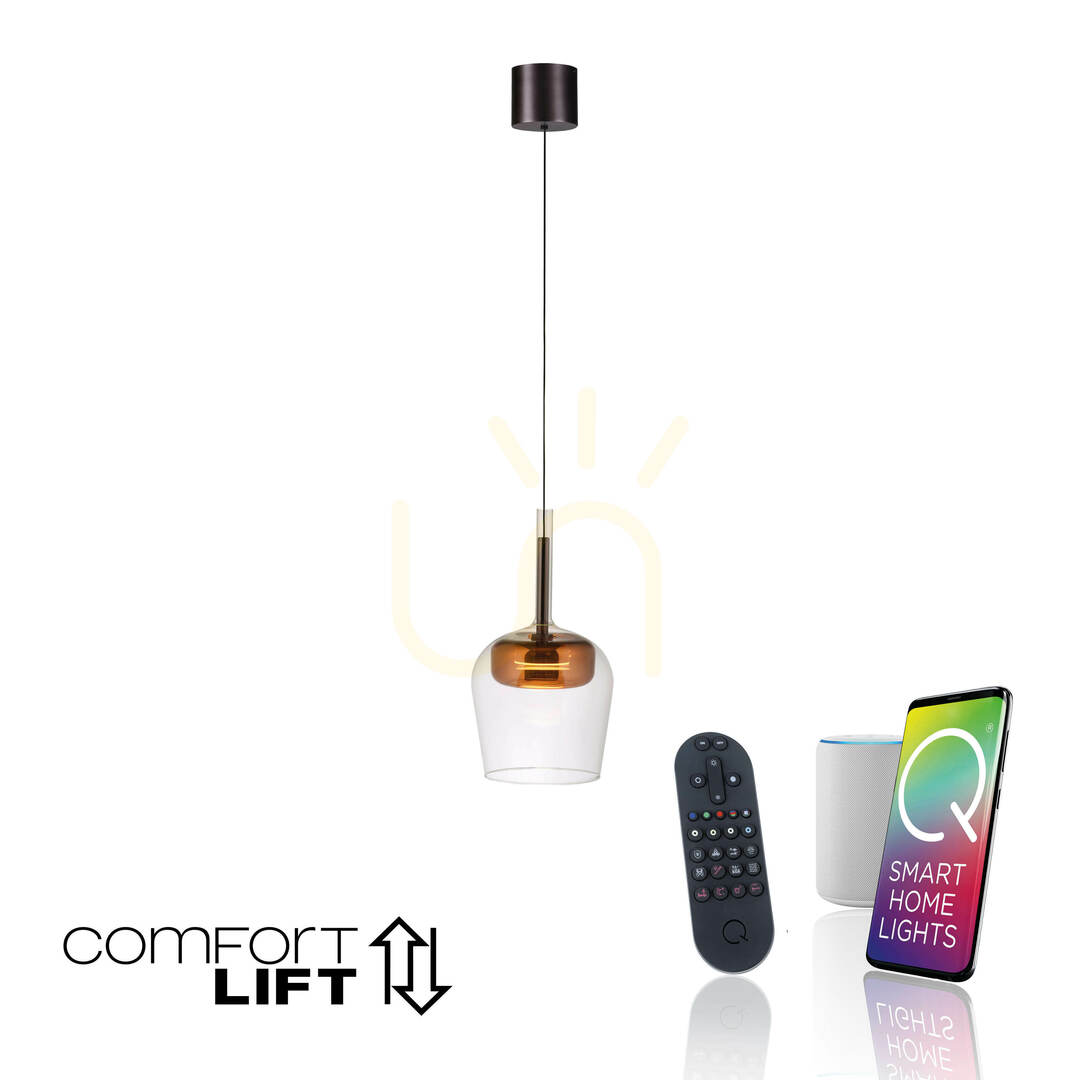 Aussicht Q-KON 2741-20 Pendelleuchte aus Kupfer, 1xLED Q-KON 2741-20 Pendelleuchte aus Kupfer, 1xLED