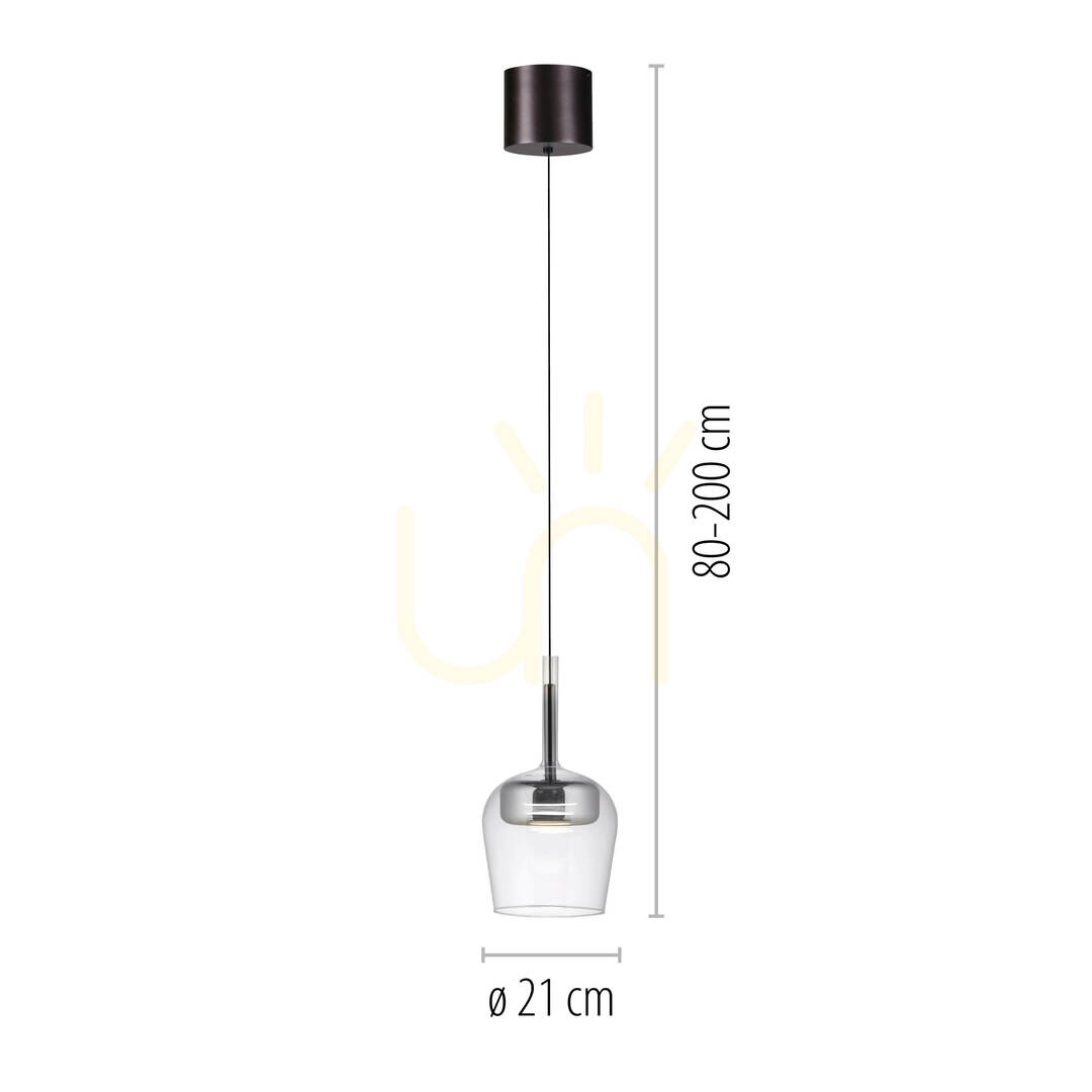 Anzeige Q-KON 2741-21 Silber 1xLED-Pendelleuchte Q-KON 2741-21 Silber 1xLED-Pendelleuchte
