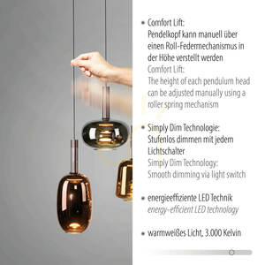 IRIDES 2681-70 Mehrfarbige 6xLED-Pendelleuchte small 3
