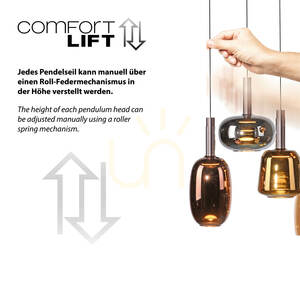 IRIDES 2681-70 Mehrfarbige 6xLED-Pendelleuchte small 6