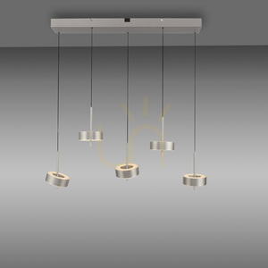 Q-ROTATE 2249-95 Silber 5xLED-Pendelleuchte small 11