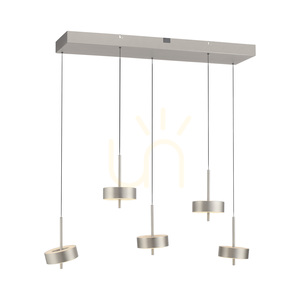 Q-ROTATE 2249-95 Silber 5xLED-Pendelleuchte small 7