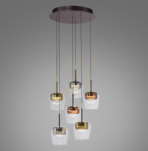 Q-KON 2744-70 Mehrfarbige 6xLED-Pendelleuchte small 0